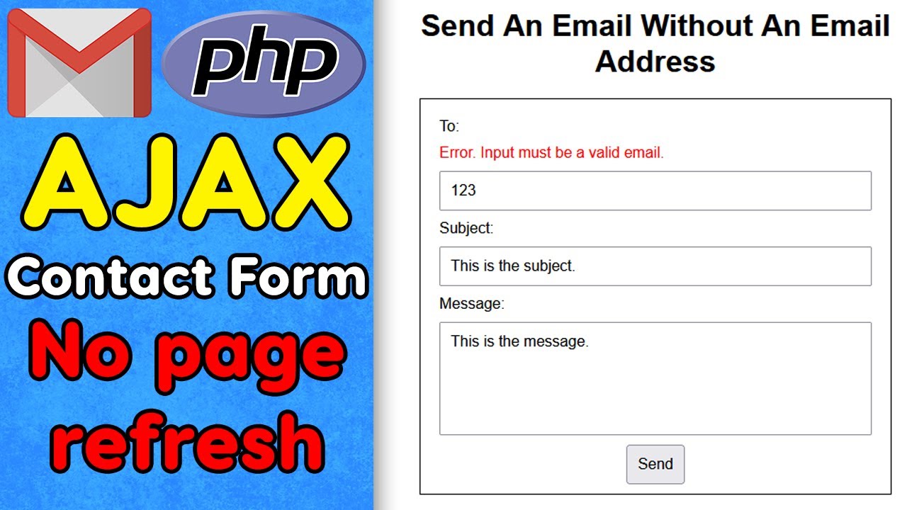 Build an AJAX Contact Form in PHP That Sends Emails