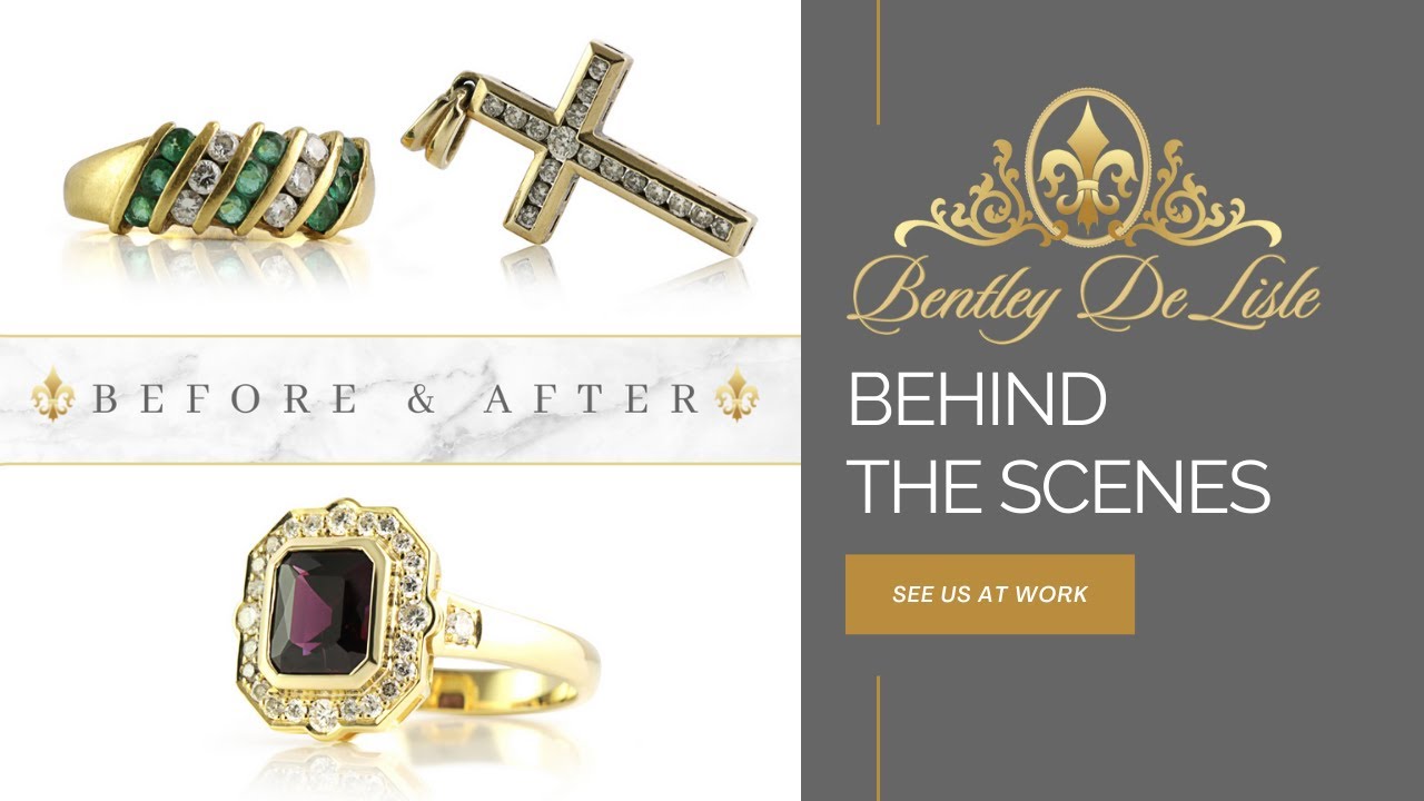 BTS | Before & After | We Remodel A Garnet Vintage Inspired Dress Ring | Bentley De Lisle
