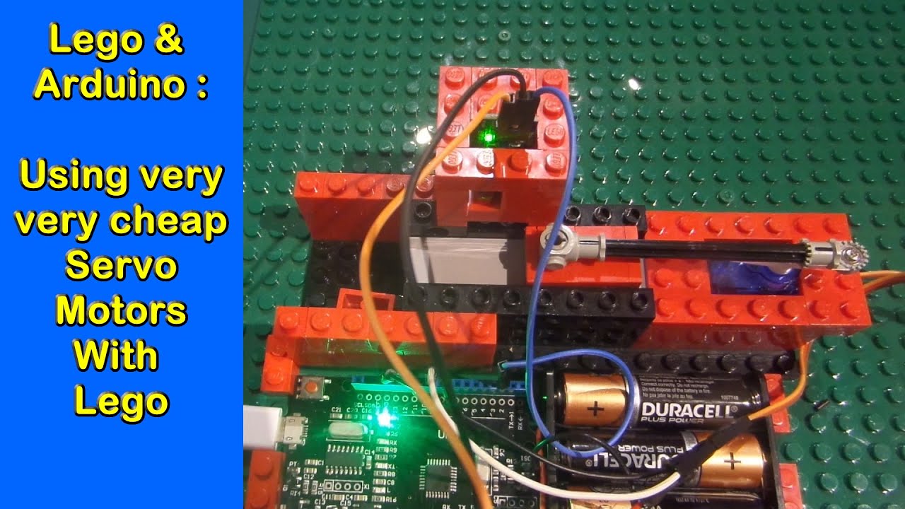 Lego + Arduino  #1: Using very very cheap servos with your builds