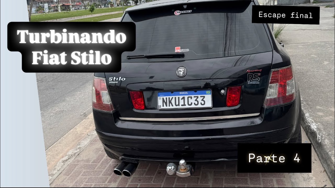 Turbinando Fiat Stilo 1.8 8v parte 4 (finalizando o escapamento)