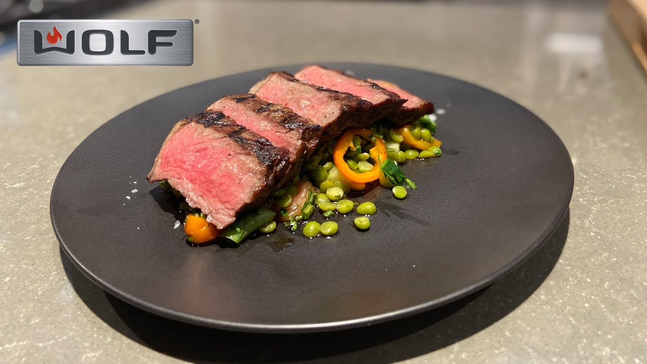 Wolf CHARBROILER demonstration (Steak) - indoor grill (ranges & rangetops)