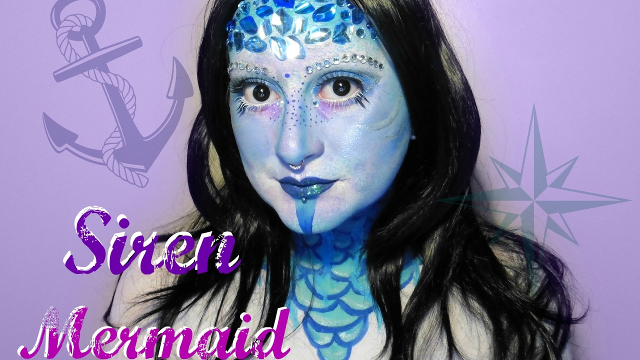 Mythical Sea Siren Face And Body Painting Tutorial | Mermaid | Cosplay