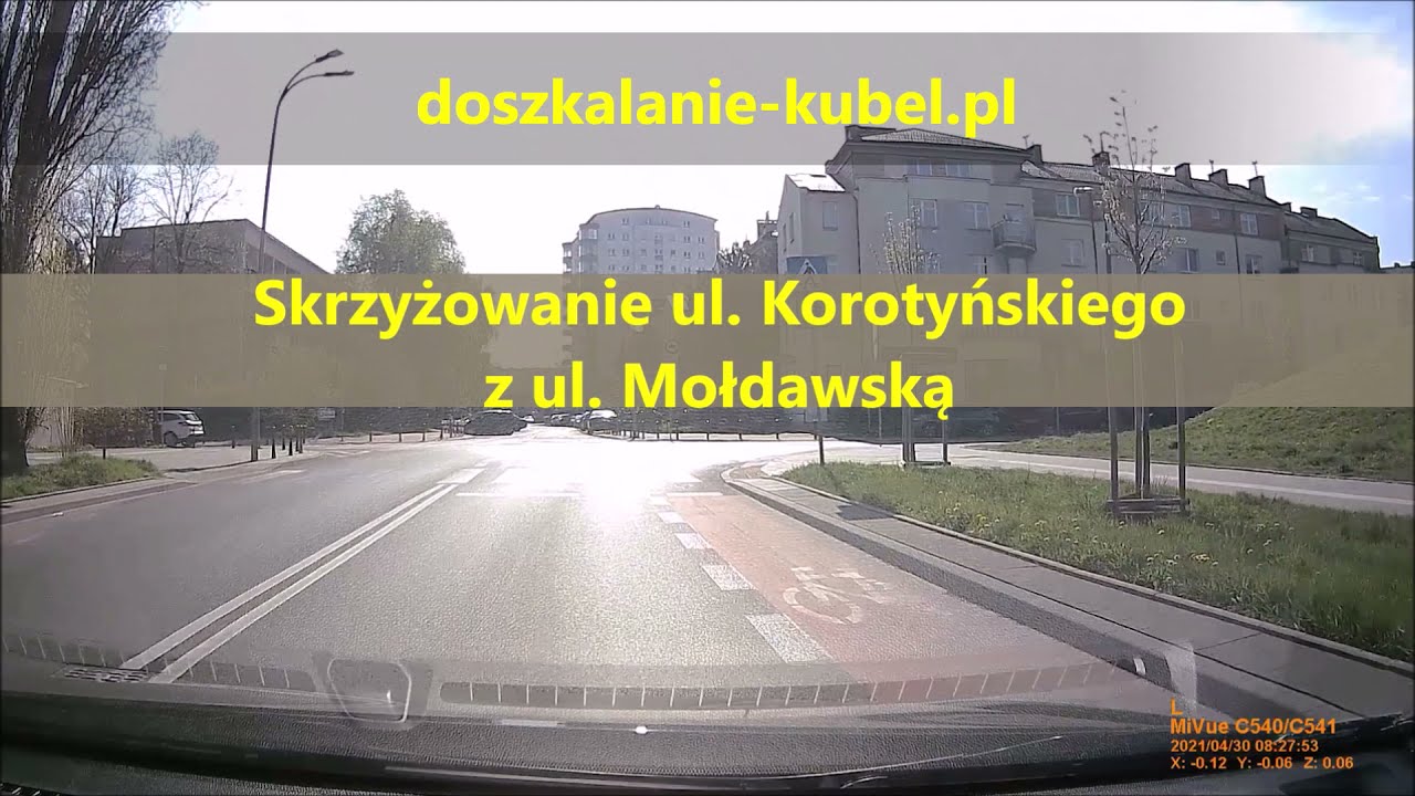 RADAROWA. Grójecka, Korotyńskiego, Żwirki i Wigury, rondo, łamane pierwszeństwo