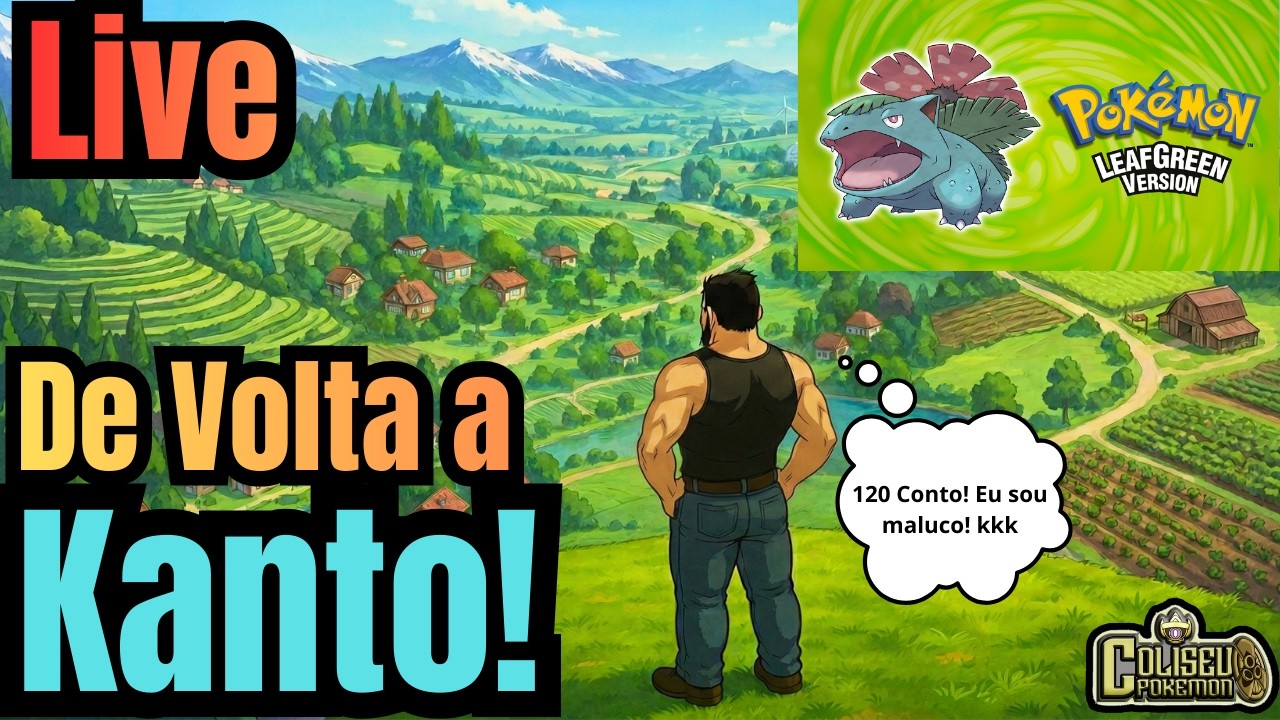 Live Hoje Jogando Pokemon Leaf Green, Pokemon Unite e Legends ZA (Se der tempo) | Sem WebCam