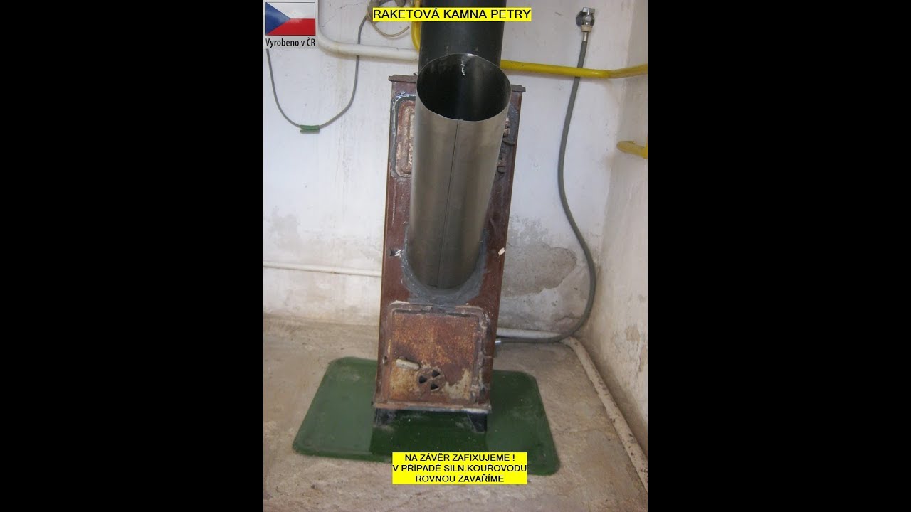 Rocket stove - Raketová kamna Petry - Simple ideas