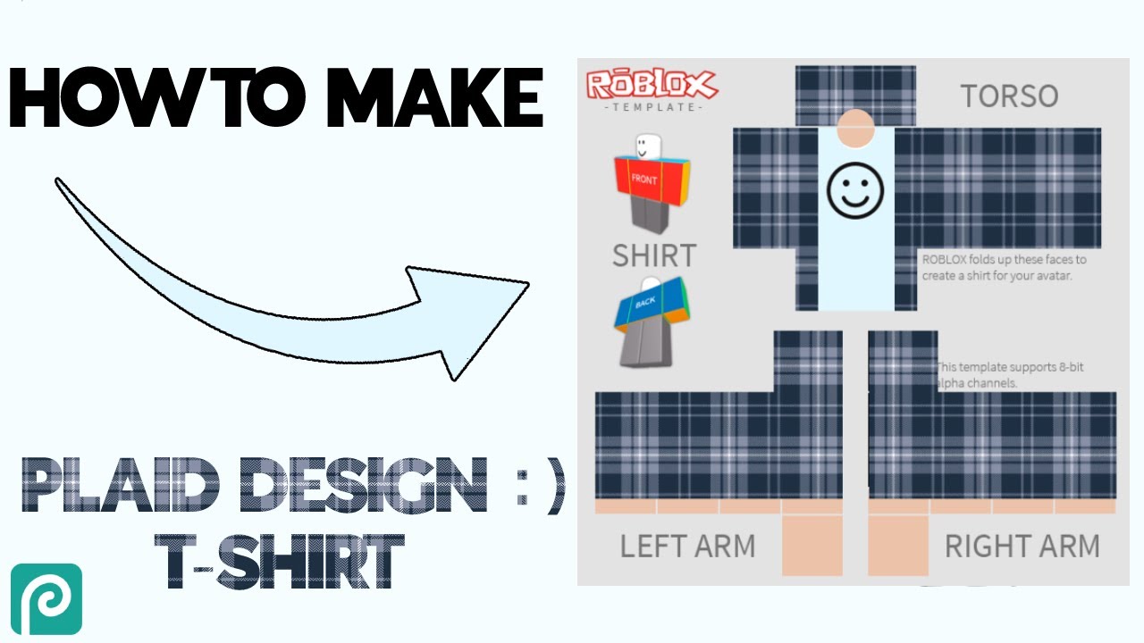 HOW TO MAKE A PLAID DESIGN T-SHIRT INSIDE PHOTOPEA