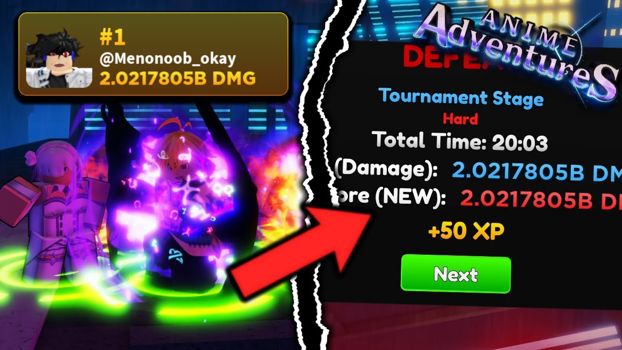 I Got *1ST PLACE* In TOURNAMENT Leaderboard *2B DAMAGE* In Anime Adventures Week 5! Roblox