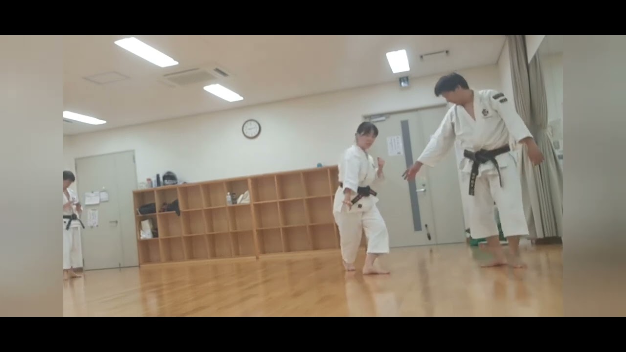 天地拳第五系　高蹴のコツ、単独演武のポイントの修練模様