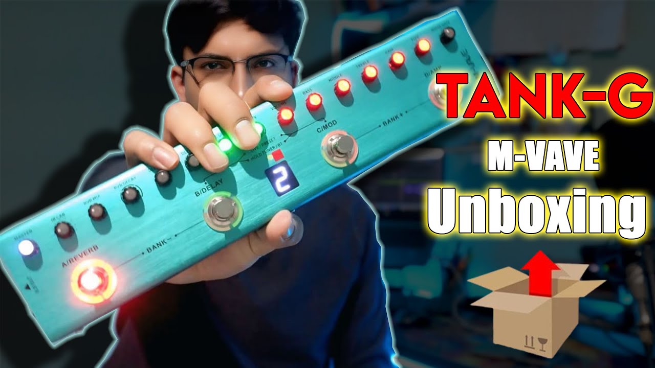 Tank-G pedalera de M-VAVE Unboxing en español + Prueba de sonido || Probando presets de fábrica