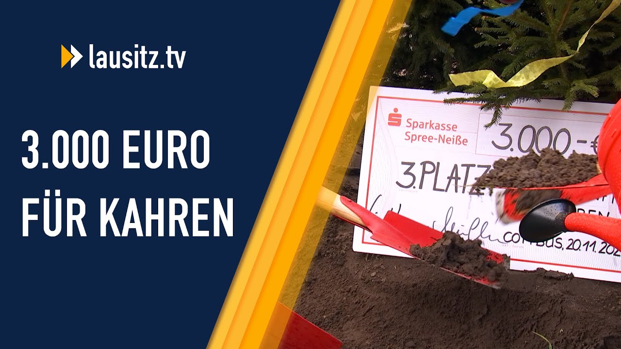Kahren gewinnt beim Stadtwettbewerb – Baum und 3.000 Euro als Preis
