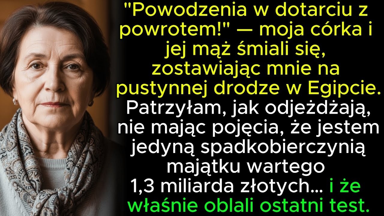 Córka z mężem porzucili mnie na pustyni: 'Powodzenia w drodze do domu!' Ich reakcja, gdy wróciłam, p