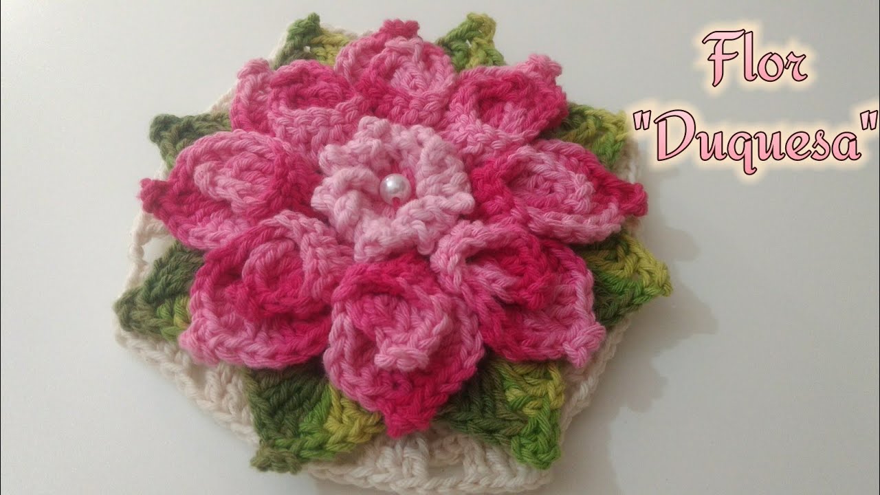 Flor Duquesa / Flor Bela em croche /