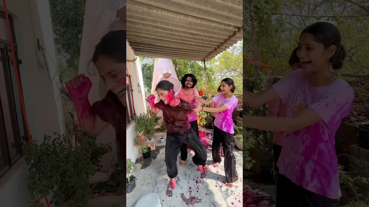 Tehelka Holi 💀💗 | #shorts #minivlog #vlog #holi