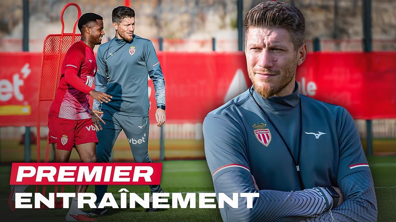 Les coulisses du premier entraînement de Sébastien Pocognoli - AS Monaco