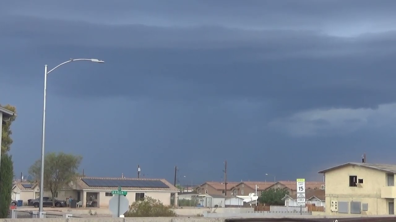 THE MONSOON 2023: Severe Thunderstorm West Las Vegas With Shelf Cloud August 1