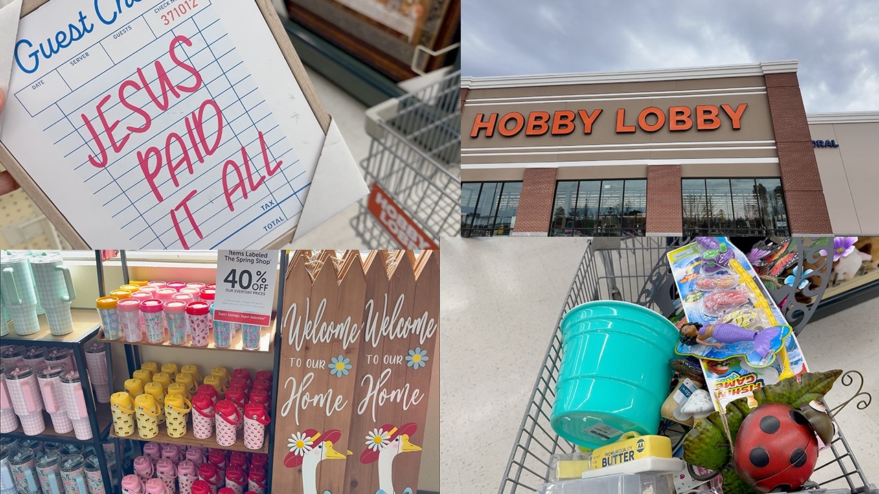 A DAY IN MY PLUS SIZE MOM LIFE| HOBBY LOBBY