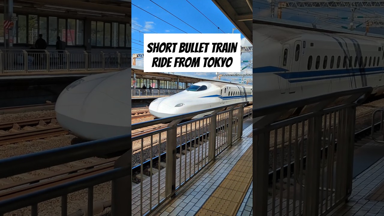 Short bullet train ride from Tokyo - how to see full speed Shinkansen trains #Japan #shinkansen