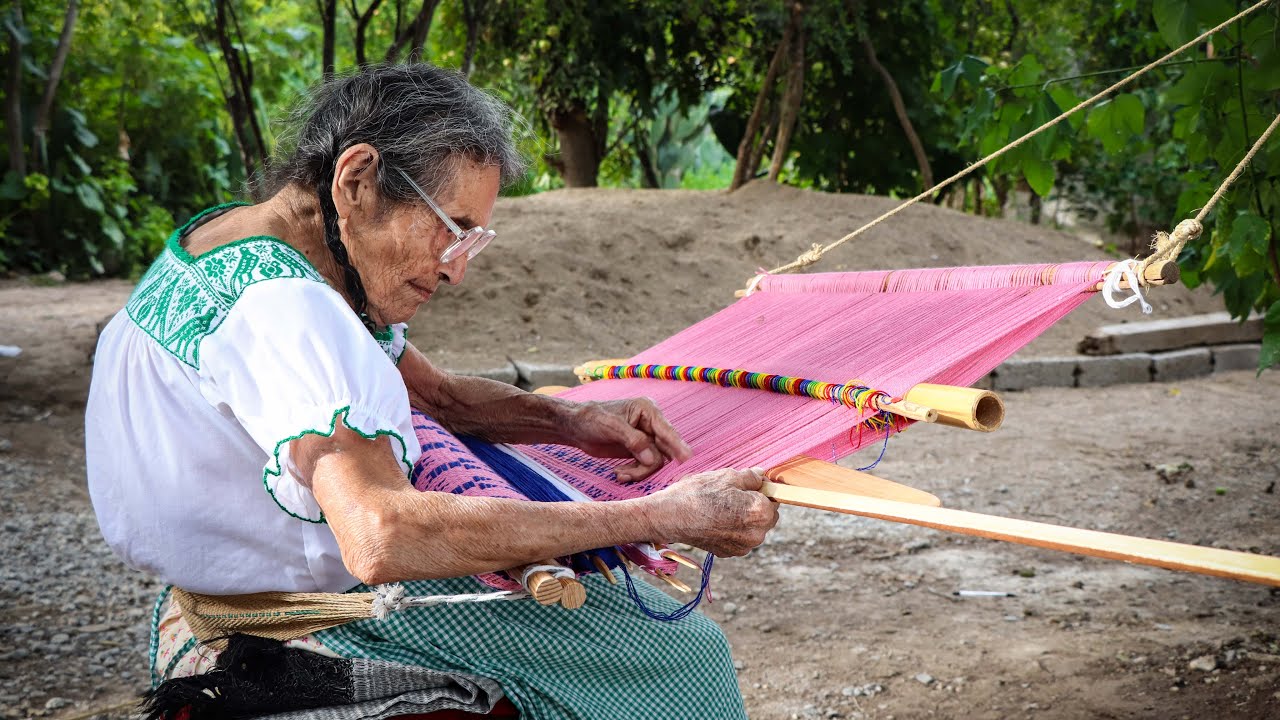 El Tejido de Telar • Artesana Hidalguense • Tasquillo Hidalgo.