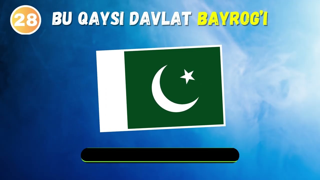 🌍 50 ta bayroqdan nechtasini topa olasiz? 🤔🚩 | Quiz uz | Bayroqlar