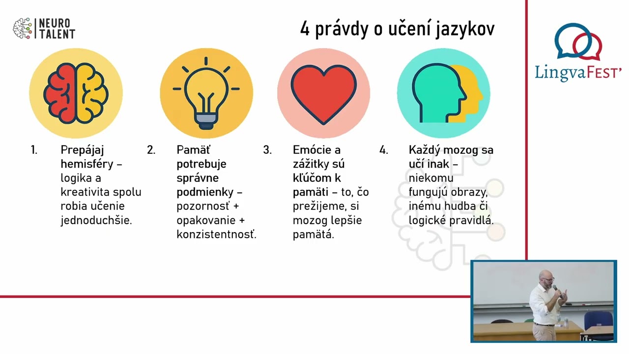 Mozgový hack: Zisti, čo ti bráni a čo ti pomáha pri učení jazykov – cez tvoj mozog — Denis Bulejka