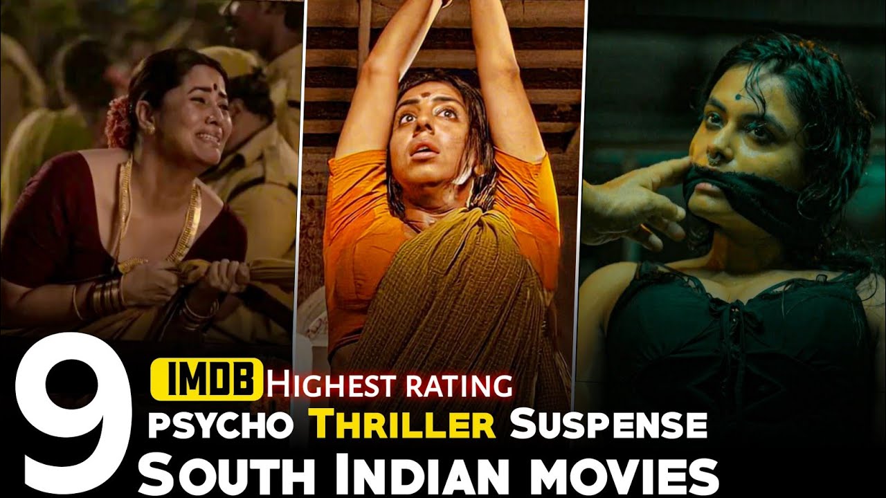 Top 9 Best South Psycho killers movies in Hindi Dubbed|suspense Thriller Movies hindi Netflix,