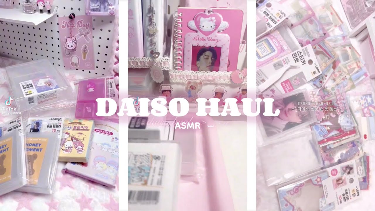 🩰 daiso haul asmr — [tiktok compilation] | 다이소 | 다이소깡 | 다이소하울 🩰