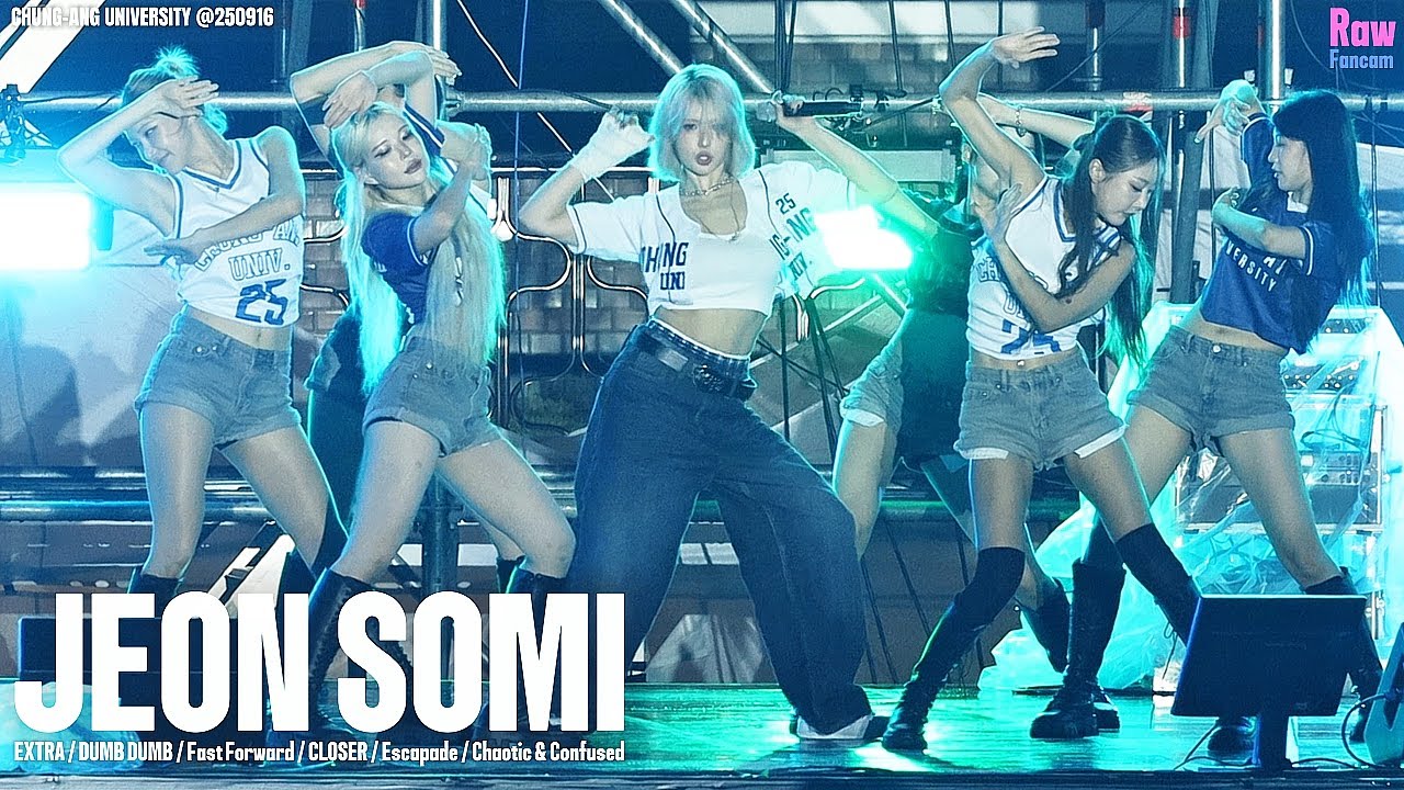전소미 대축 풀캠 ♬EXTRA ♬DUMB DUMB ♬Fast Forward ♬CLOSER ♬Escapade ♬Chaotic&Confused #JEONSOMI @250916 중앙대