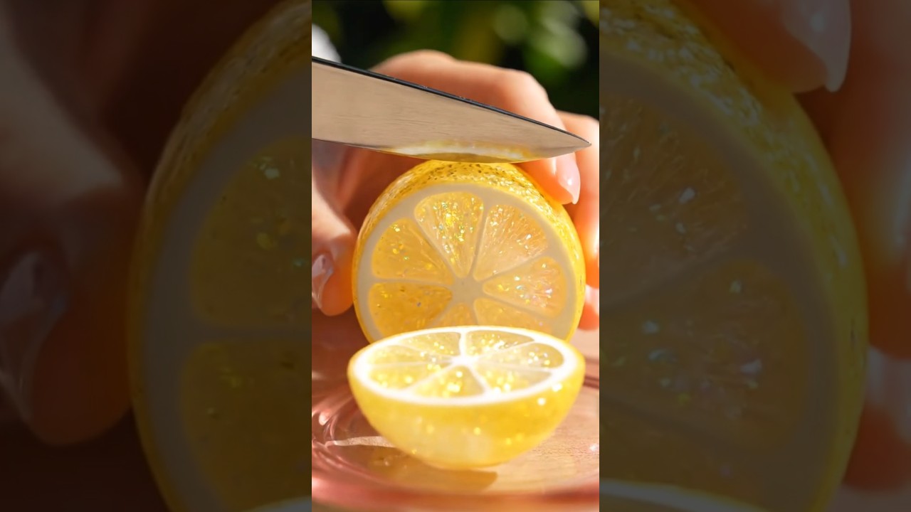 Sparkling Glass Fruit Cutting ASMR ✨️| Relaxing ASMR