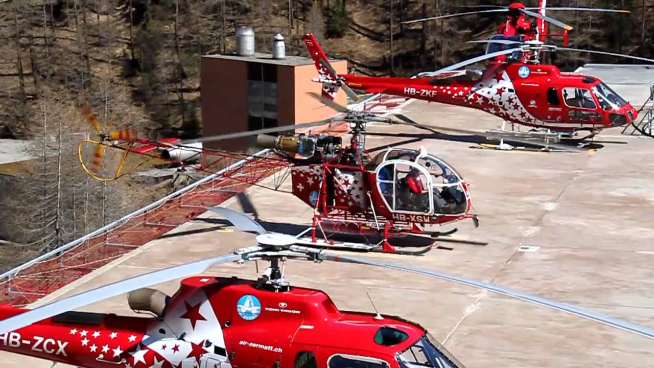 Besuch bei der Air - Zermatt