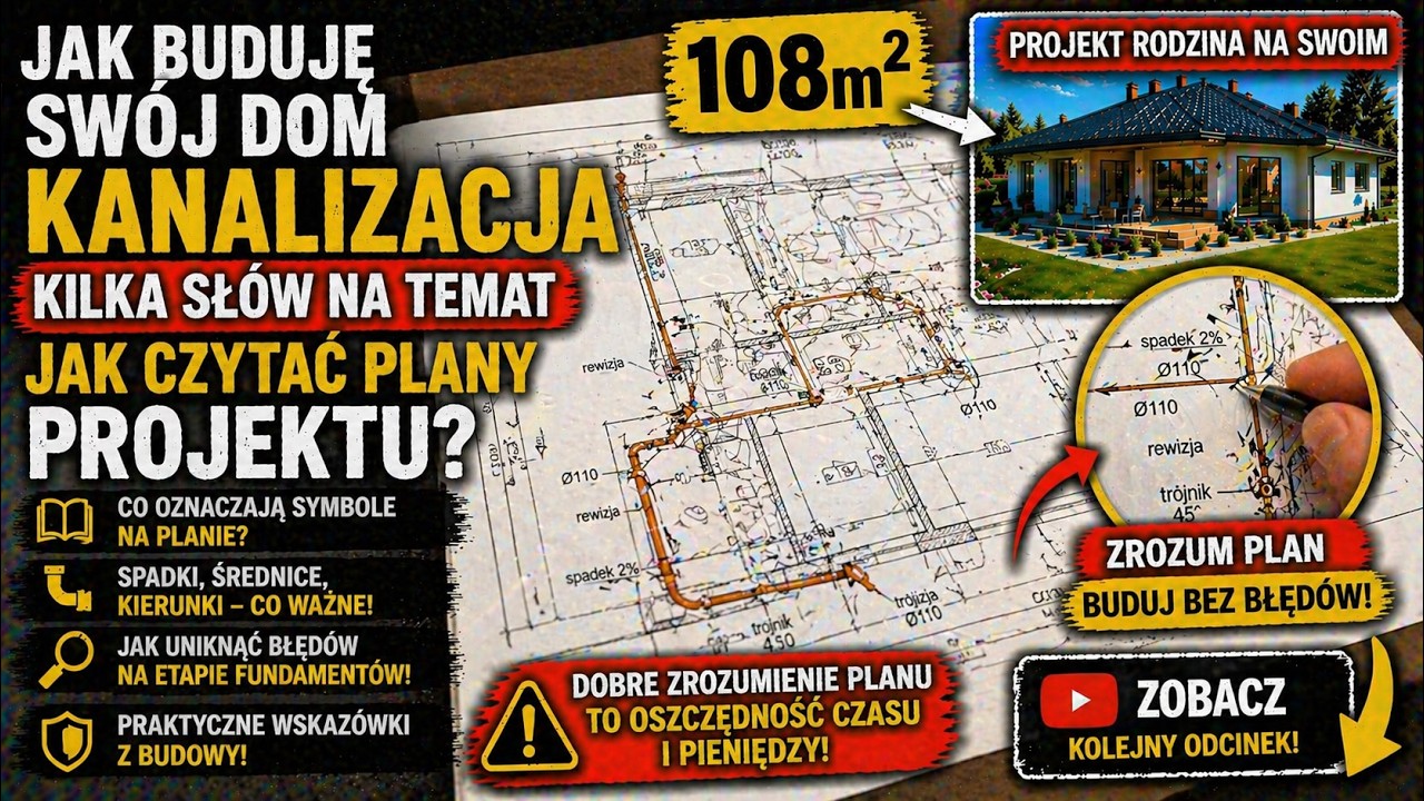🔴EP.14 Dom parterowy  kanalizacja