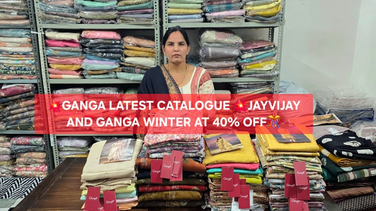 💥GANGA BRAND LATEST PARTY WEAR AND COTTON 💥JAYVIJAY AND GANGA WINTER HEAVY DISCOUNT 👌 
