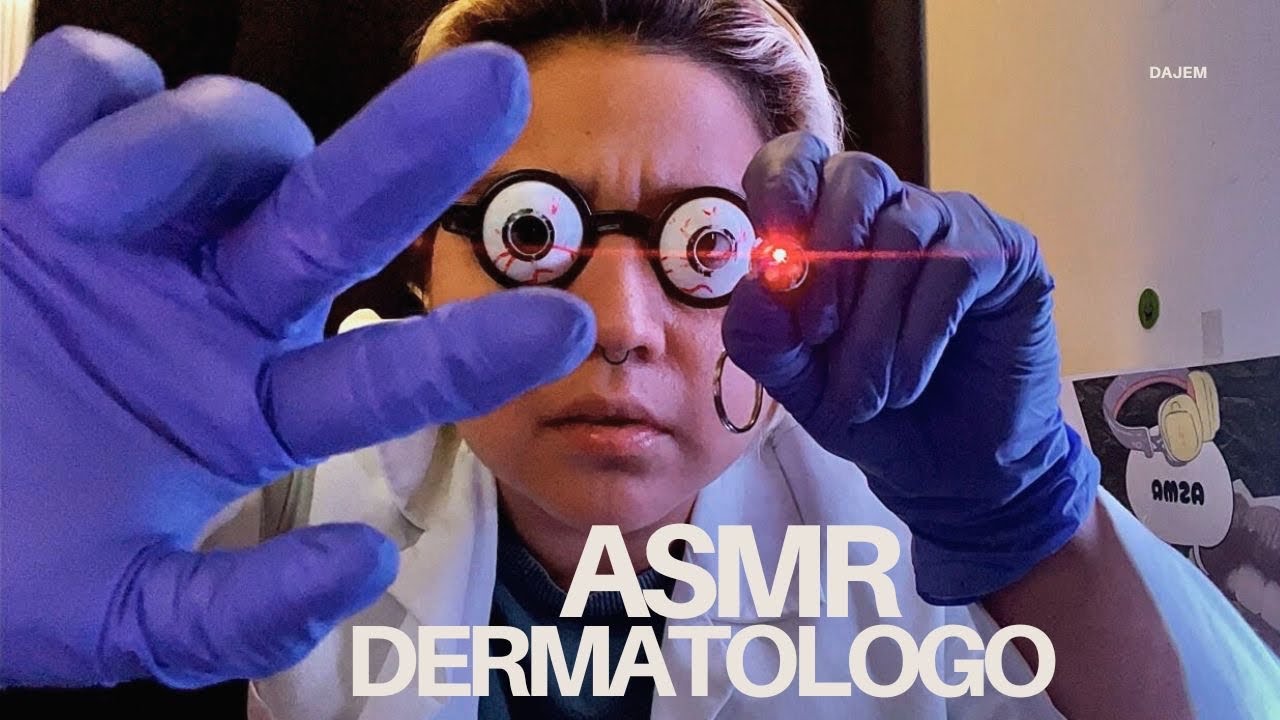 ASMR-Roleplay Español👨‍⚕️DERMATOLOGO 🔦 ESCANEO FACIAL PARA TU PIEL💆
