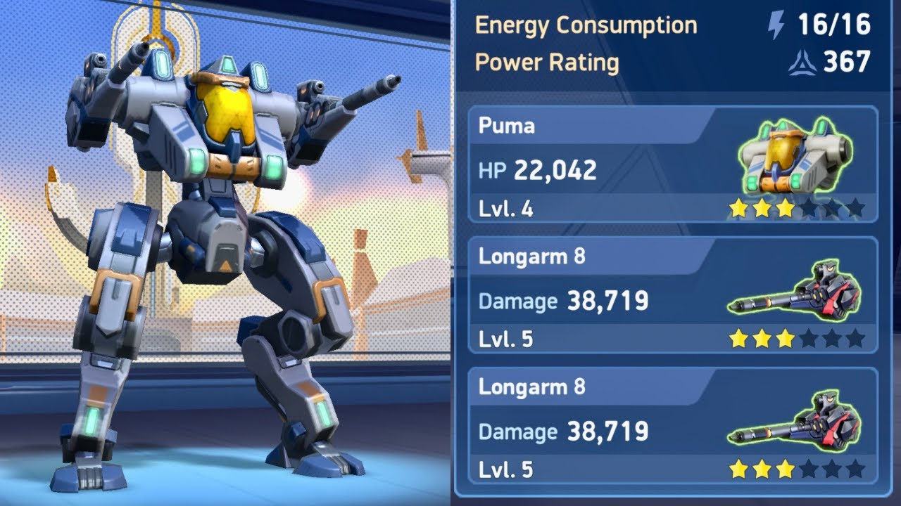 mech arena puma longarm 8 | mech arena gameplay | mech arena