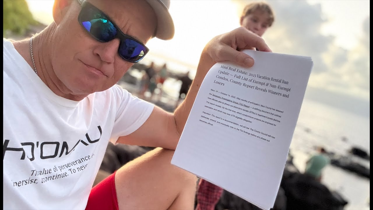 HUGE UPDATE! Banned Vacation Rentals (See Full List) Winners and Losers |  Maui Real Estate