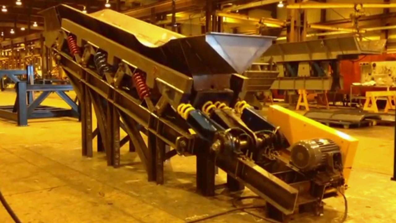 Vibrating Conveyor - large pan & trough design