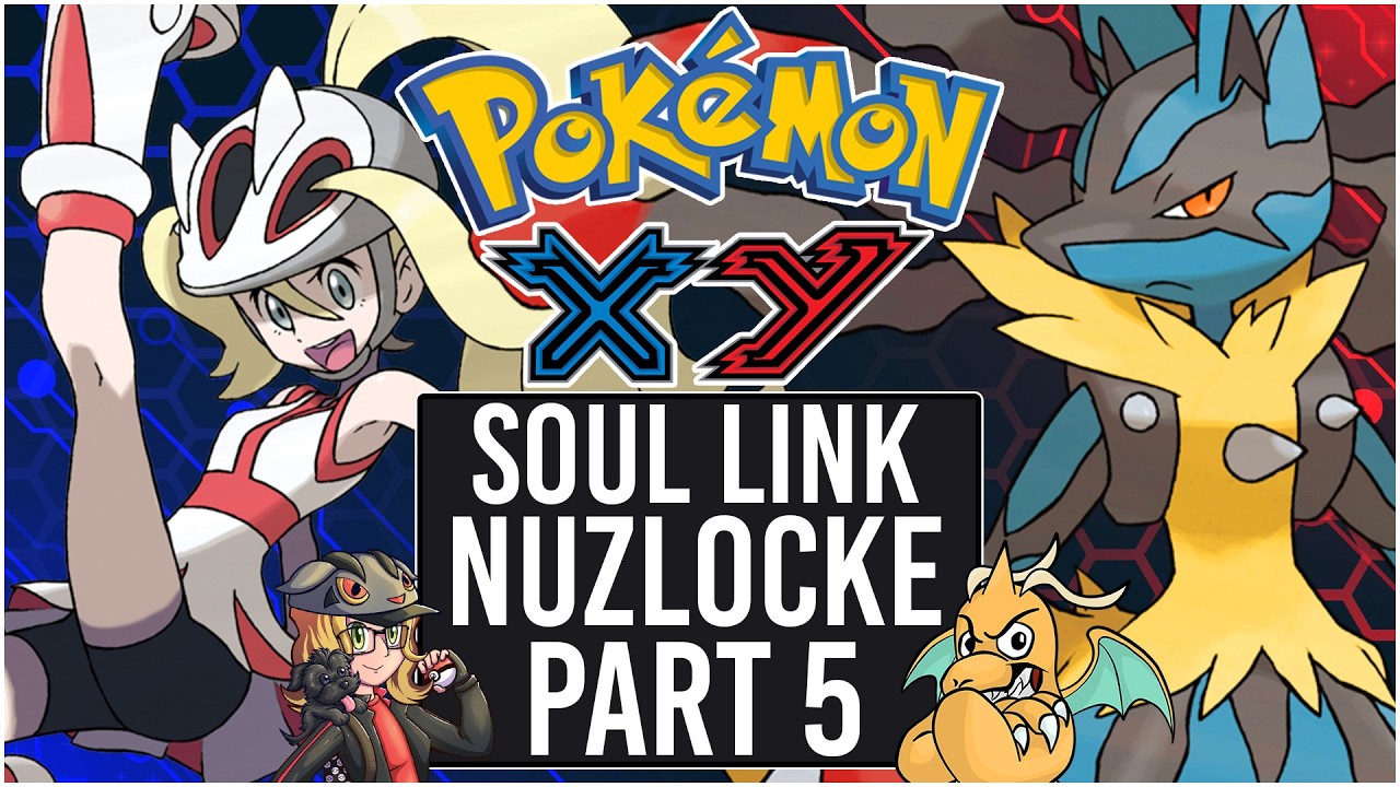 Pokemon X and Y Soul Link Randomizer Nuzlocke Part 5 - VS Gym Leader Korrina