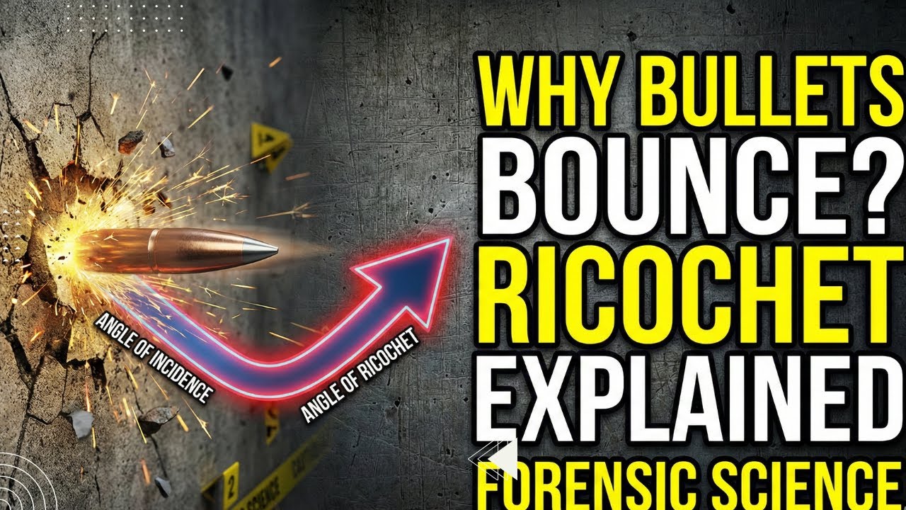RICHOCHET in Forensic Ballistics | Critical Angle, Wounds & Bullet Behaviour Explained