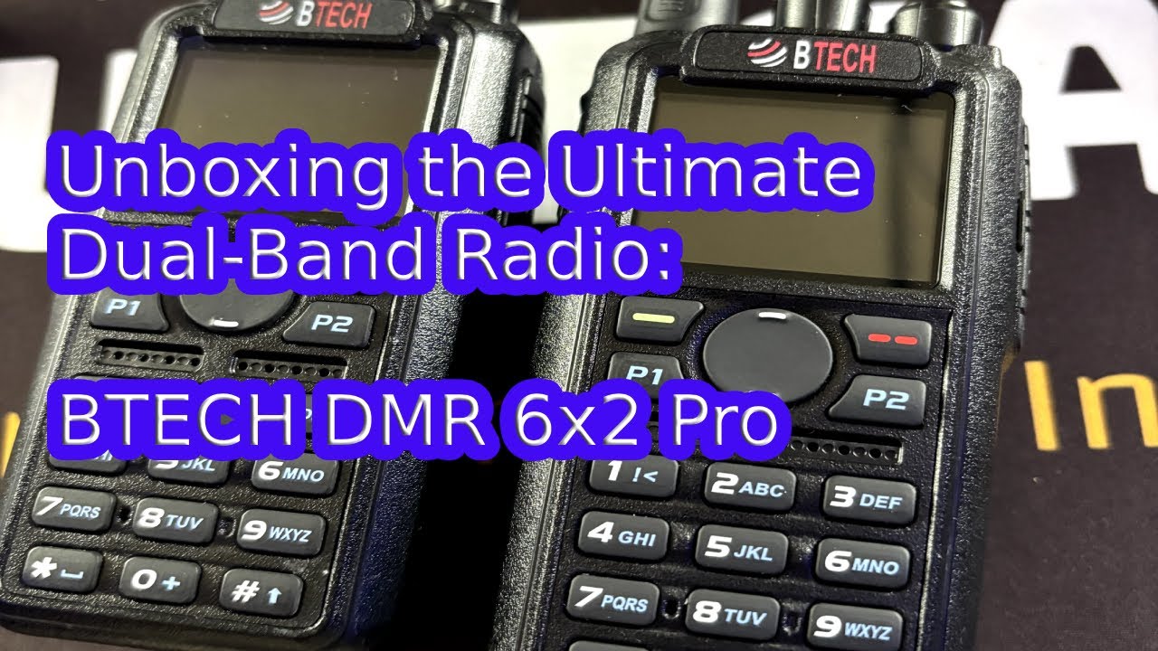 Unboxing the Ultimate Dual-Band Radio: BTECH DMR 6X2 Pro!