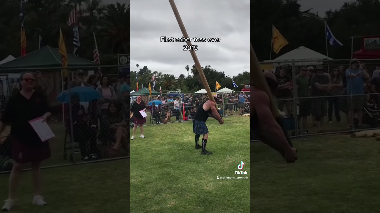 Caber at the San Diego Highland Games! #caber #cabertoss #throwing #strongman #sports #highlandgames