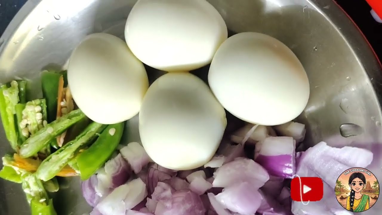 Andhra Vankaya Egg Curry 🍆🥚 | ఆంధ్ర వంకాయ ఎగ్ కర్రీ 🍆🥚 #VankayaCurry #EggCurry #Food #Telugu #Foodie