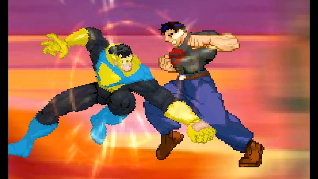 INVINCIBLE vs SUPERBOY (Image Comics vs DC Comics) | Invincible Sprite Animation