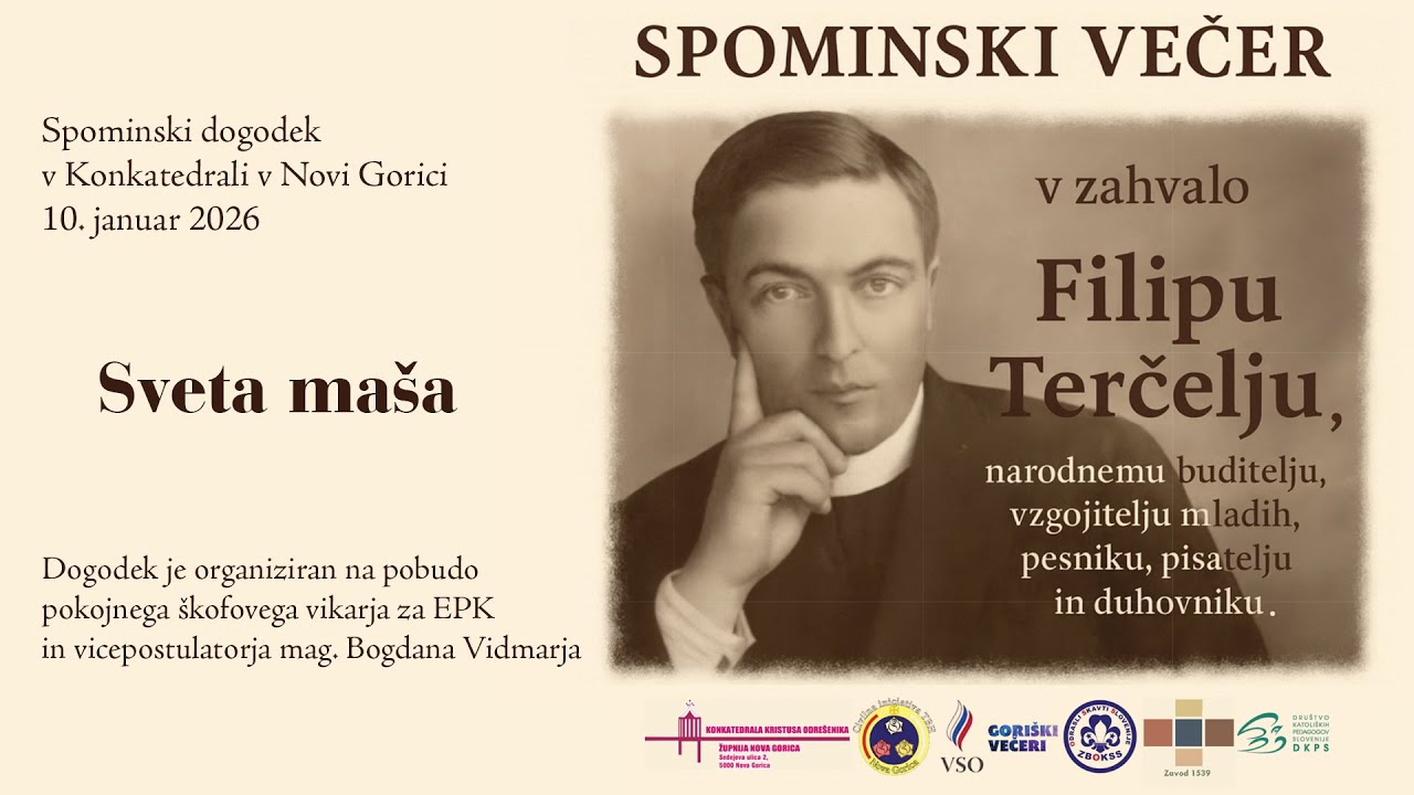 Spominski večer v zahvalo Filipu Terčelju - Sveta maša