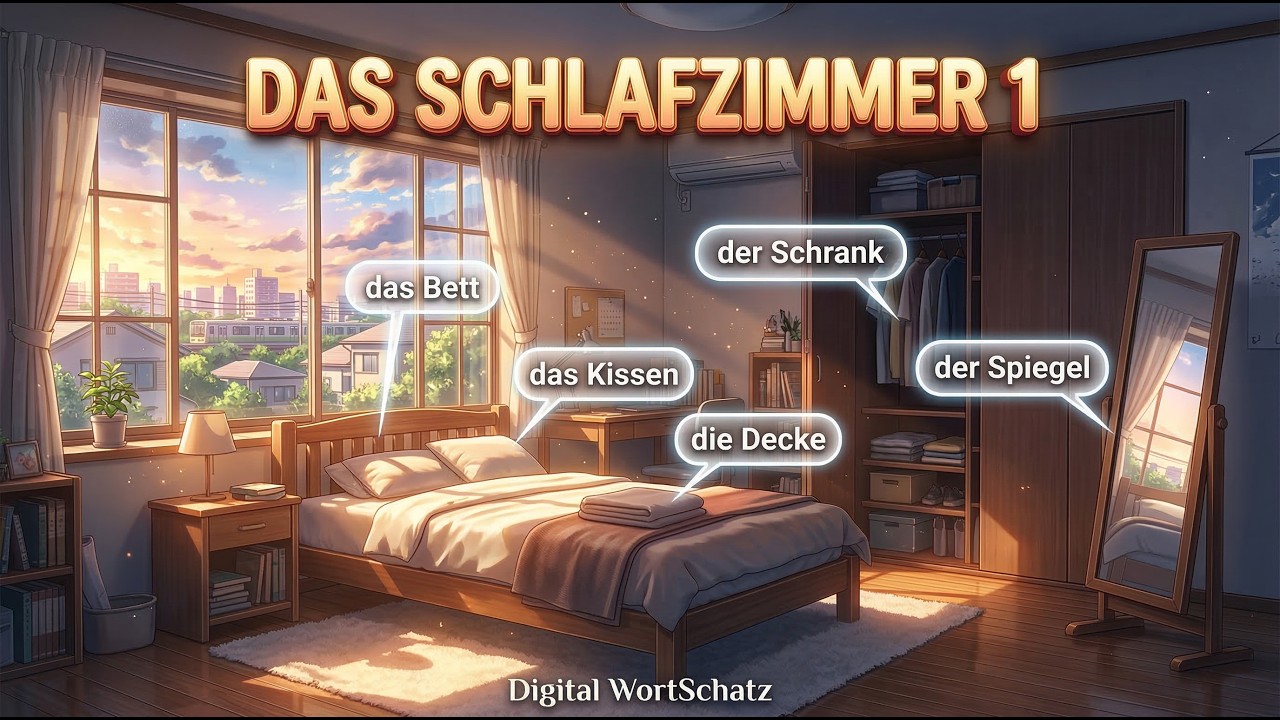 Das Schlafzimmer 1 🛏️ | Digital WortSchatz