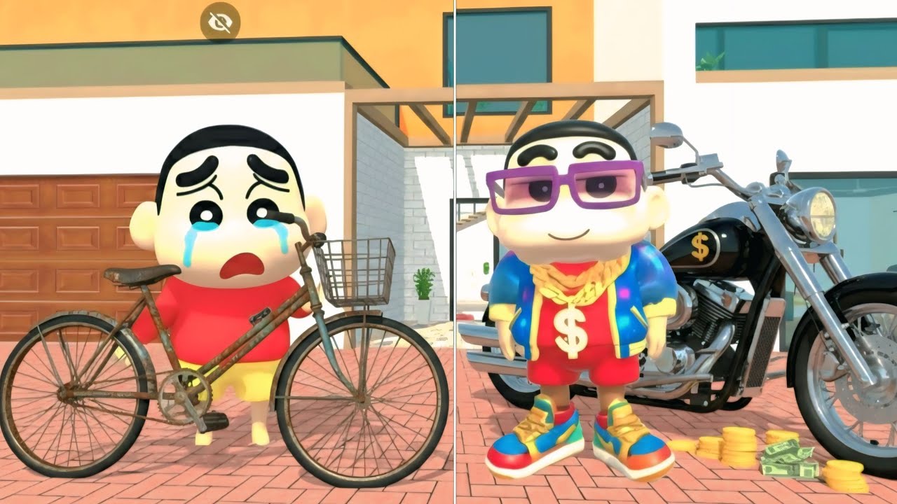 Shinchan Ki Kismat Badal Gayi 😎💰 | Poor vs Rich | Indian Theft Auto Simulator 