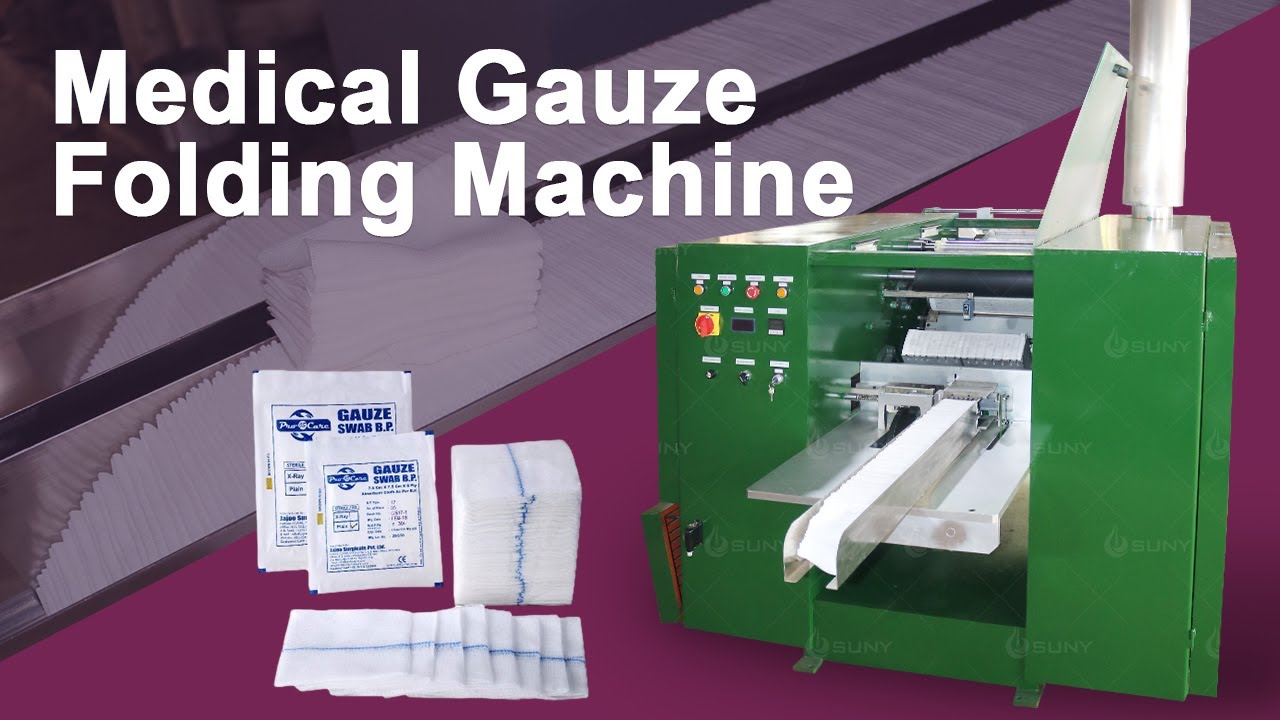 Gauze Folding Machine --16 ply fold | Gauze Swab Folding Machine | Gauze Packaging Machine