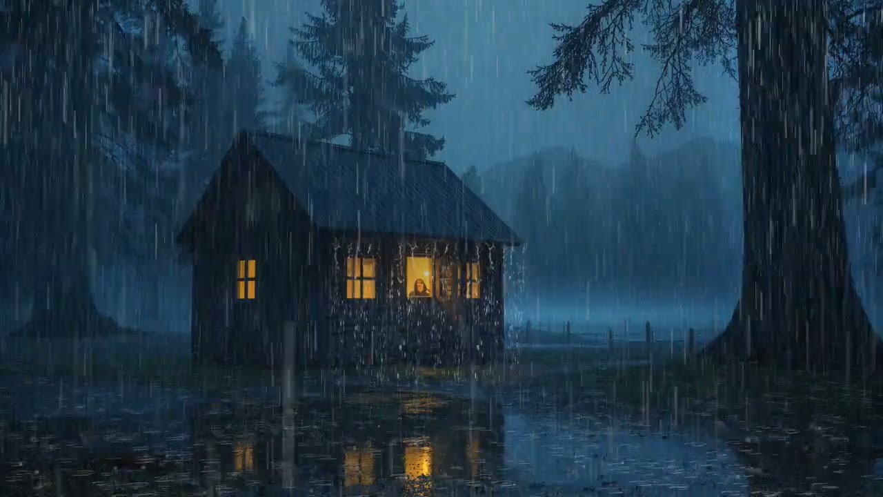 Calm Anxiety Fast with Heavy Rain and Thunderstorm Ambience