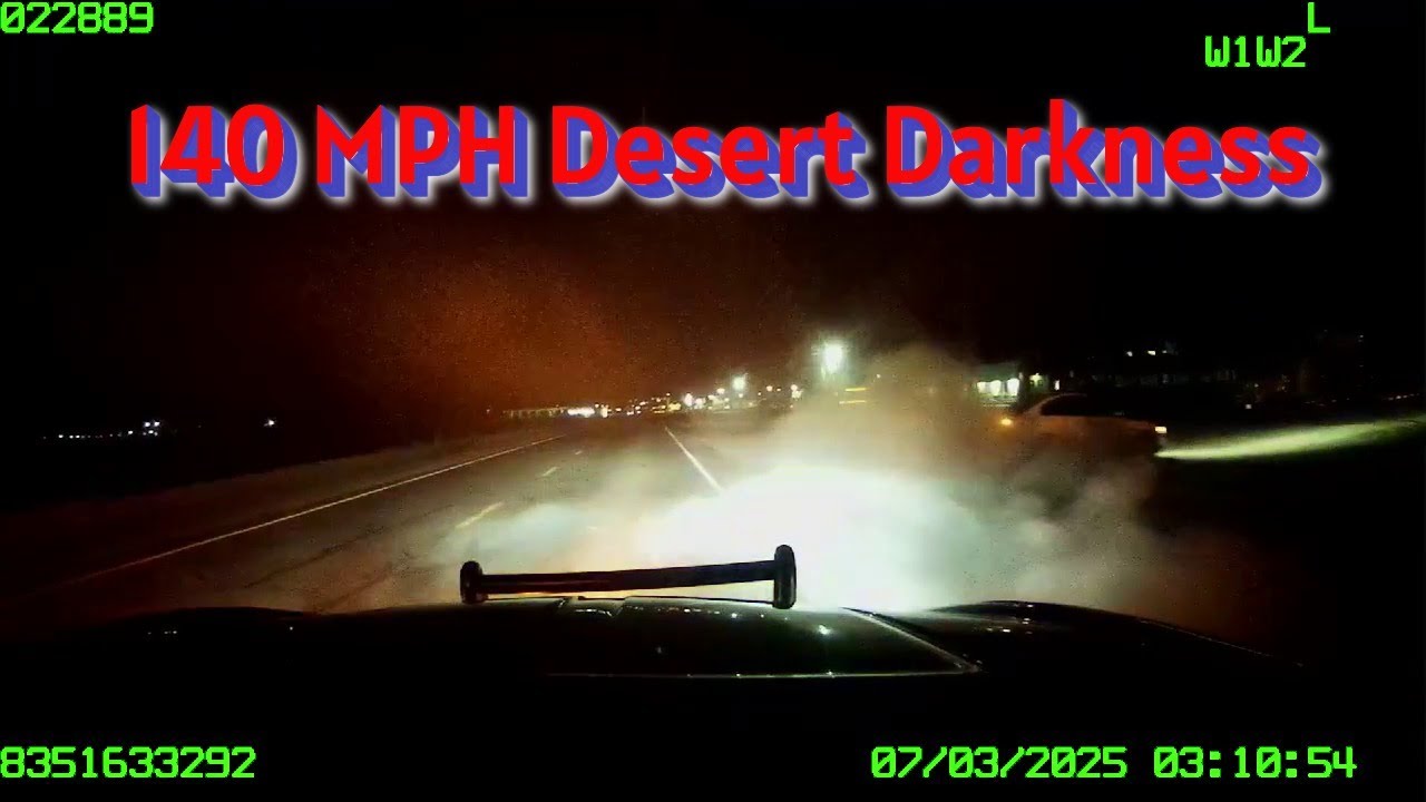 140 MPH Night Chase Through the Mojave Desert | CHP Barstow Pursuit