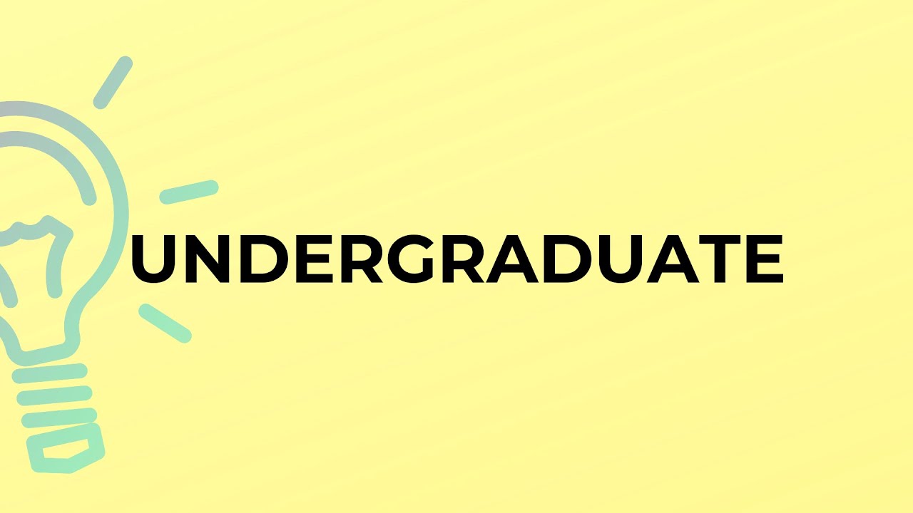 What is the meaning of the word UNDERGRADUATE?
