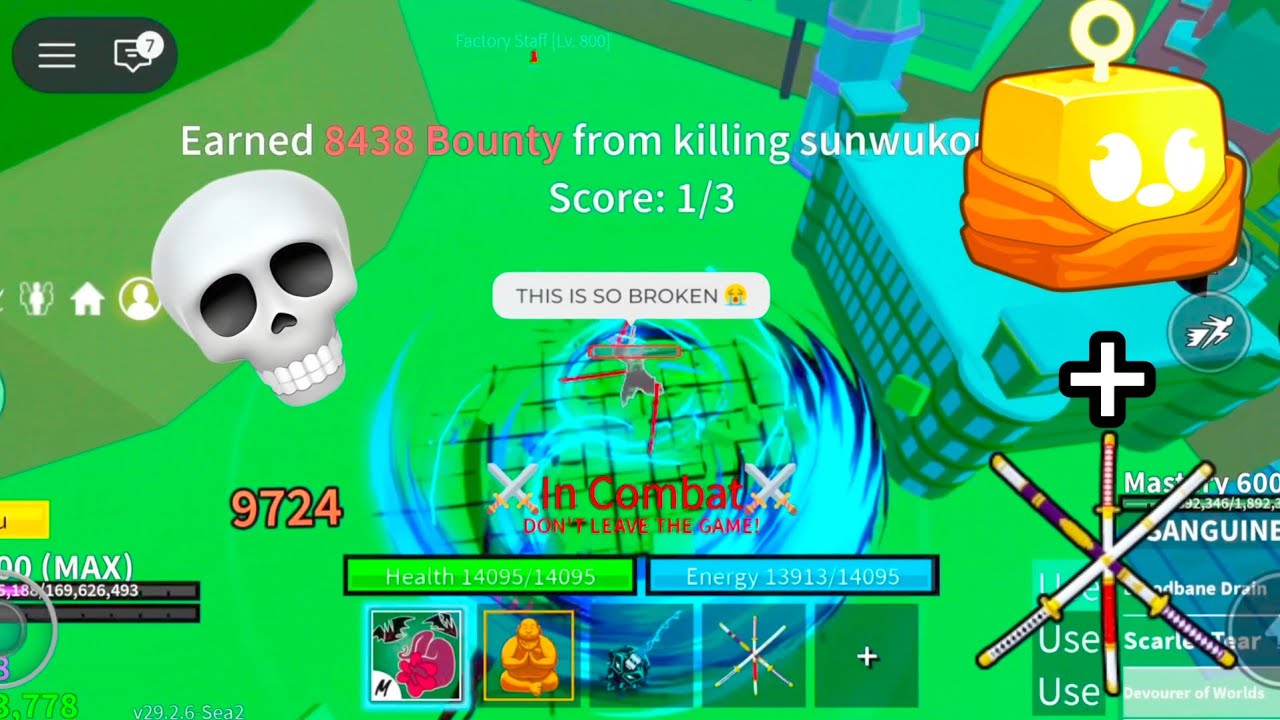Budda plus ttk combo 💀🔥 | Budda plus ttk spamming 💀 | Bloxfruit Bounty Hunting Mobile 📱