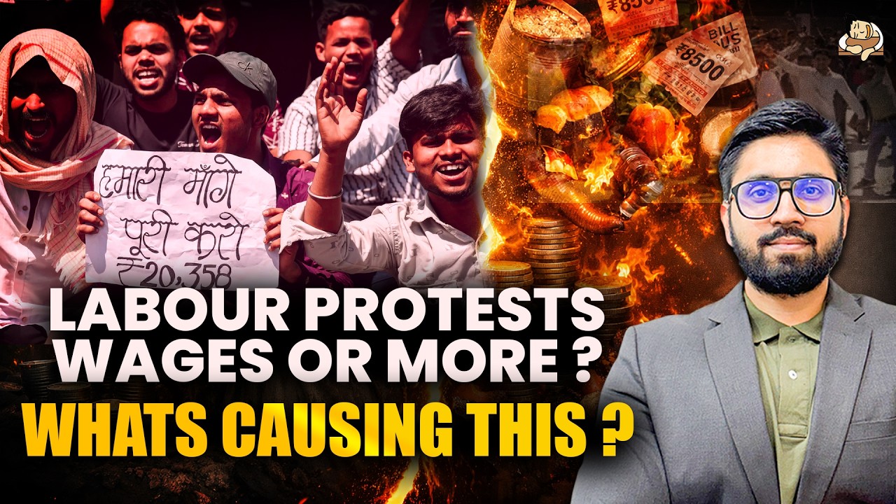 Noida Worker Protests Explained | Wage Hike Inflation Labour Codes | UPSC Economy & Society